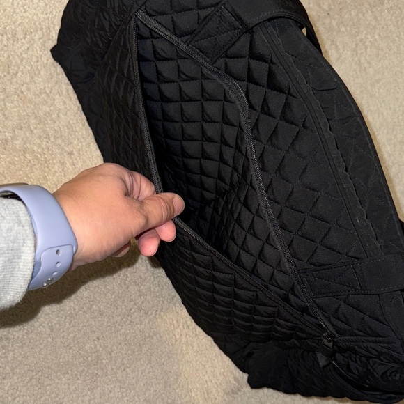 Vera Bradley Black Quilted Diaper Bag - Picture 8 of 11